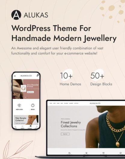 Alukas主题 - 现代珠宝店WordPress主题