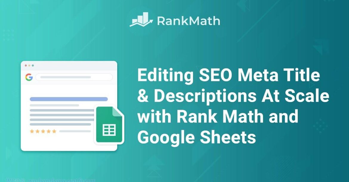 使用Rank Math批量编辑SEO元标题和描述