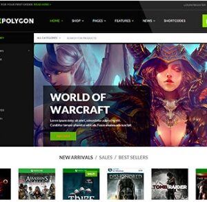 THE POLYGON – THE ULTIMATE WORDPRESS THEME FOR DIGITAL GOODS AND PRO GAMERS 数字产品和专业游戏者的WordPress主题