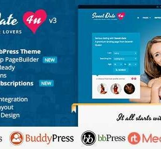 Sweet Date主题 - 不仅仅是一个 WordPress 约会网站