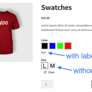 WooCommerce Variation Swatches and Photos