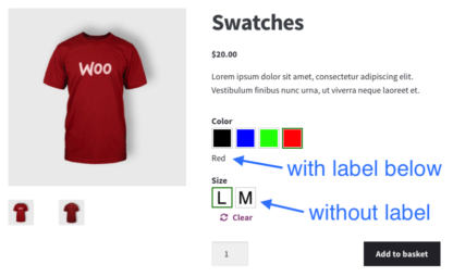 WooCommerce Variation Swatches and Photos