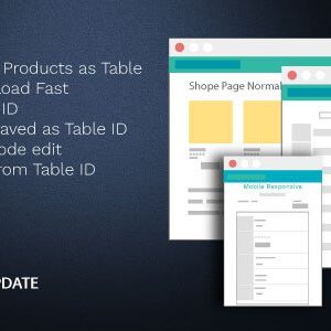 WOO PRODUCT TABLE PRO 商店产品表格专家