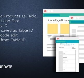 WOO PRODUCT TABLE PRO 商店产品表格专家