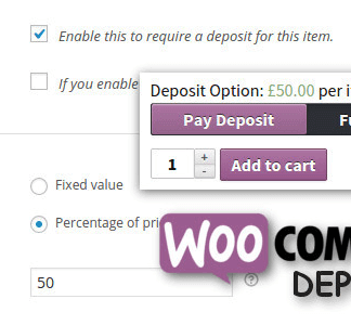 WooCommerce Deposits – PARTIAL PAYMENTS