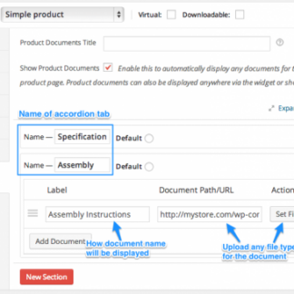 WooCommerce Product Documents 电商产品文档WordPress插件