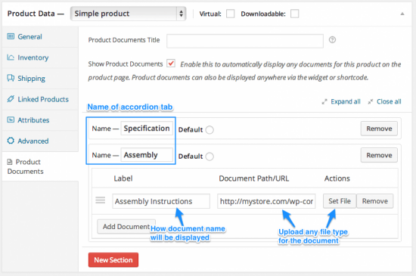 WooCommerce Product Documents 电商产品文档WordPress插件