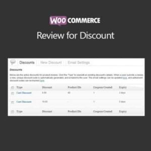 如何创建WordPress网站产品目录 3 WooCommerce Review for Discount 商城发表评论获得折扣插件