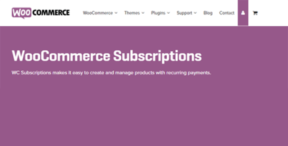 Woocommerce Subscriptions