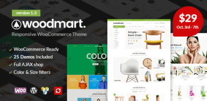 Woodmart – Responsive Woocommerce Wordpress Theme