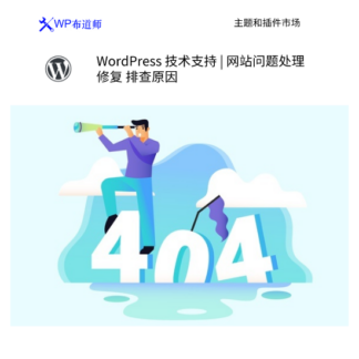 WordPress网站问题修复和核心更新 技术支持和咨询