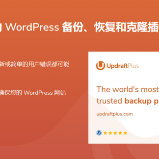 Updraftplus WordPress插件(包括所有扩展) - 备份和恢复