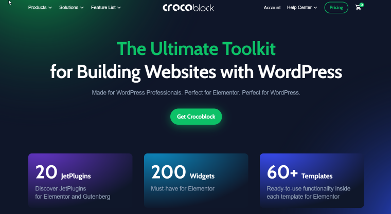 crocoblock 网站主页
