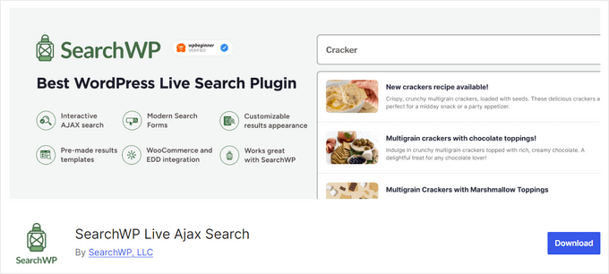SearchWP Live Ajax WordPress插件 SearchWP Live Ajax WordPress插件
