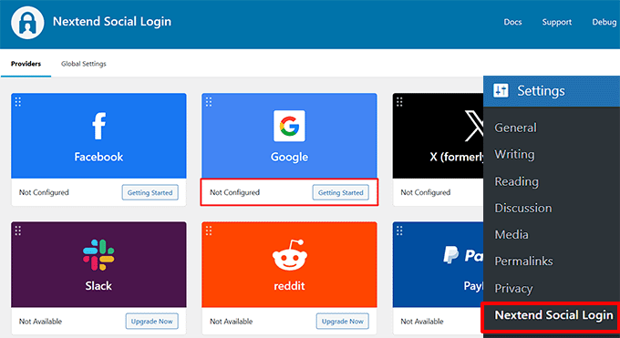 点击 Google 的“开始”按钮 点击 Google 的“开始”按钮
