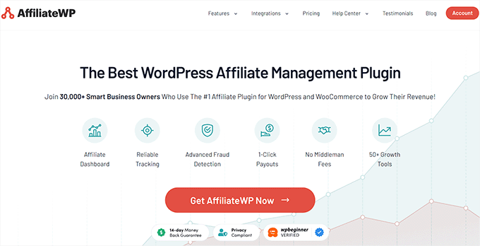 AffiliateWP网站 AffiliateWP网站