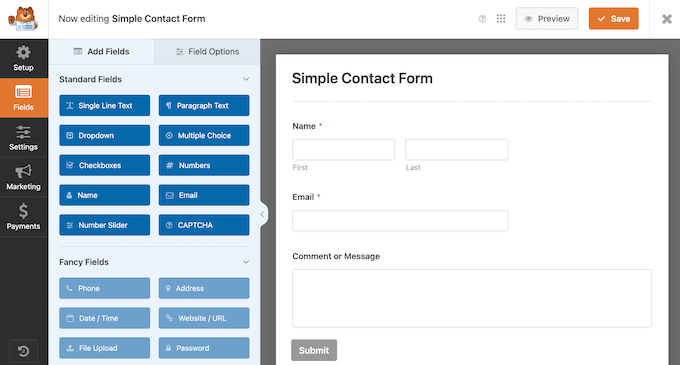 WPForms 拖放表单生成器 WPForms 拖放表单生成器